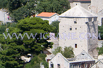 Aerial view of beach in Igrane