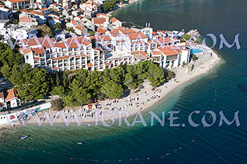 Aerial view of beach in Igrane