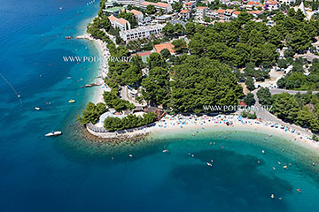 Podgora beaches - aerial view