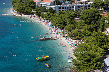 Podgora beaches - aerial view