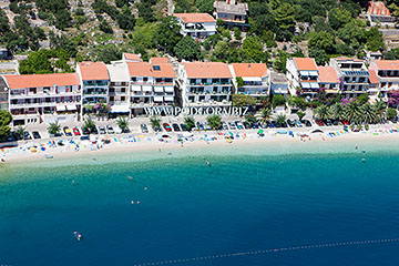 Podgora beaches - aerial view