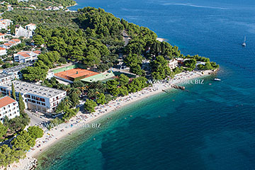 Podgora beaches - aerial view